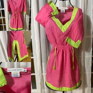 HotPink Lime Ultra Comfy 👚👗 Gretchen Scott Dress Coverup